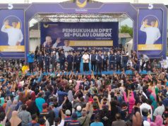 Disambut Ribuan Warga, Anies : Masyarakat Lombok Luar Biasa