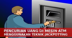 Uang Rp 528 Juta Dibobol dari ATM dengan Modus Jackpotting Ilustrasi pembobolan ATM menggunakan teknik jackpotting. (foto istimewa)