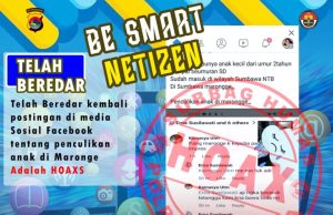 Isu Penculikan Anak Hoax, Warga Diminta Tenang