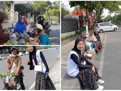 Rumah Yatim Mataram Dan Mahasiswa PKL UIN Mataram Turun Langsung Bagikan 500 Nasi Bungkus