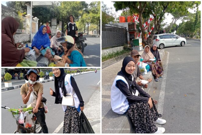 
					Rumah Yatim serta PKL UIN Mataram Berbagi nasi bungkus