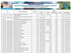 Ringkasan APBD yang Diklasifikasin Menurut Urusan Pemerintahan Daerah dan Organisasi Tahun Anggaran 2024