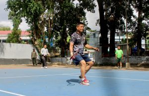 Kodim Bima Jaga Kebugaran Anggota dengan Olahraga Tenis