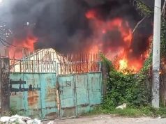 Gudang Pengolahan Barang Bekas di Babakan Hangus Terbakar