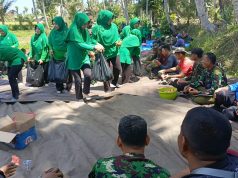 Lokasi TMMD Desa Kesik Didatangi Ketua Persit KCK Cabang XXIX Dim Lombok Timur