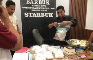 Polres Lombok Tengah Titip 7,34 Kg Shabu di Polda NTB