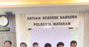 Diduga Konsumsi Shabu, 6 Orang Pria di Mataram Diamankan Polisi