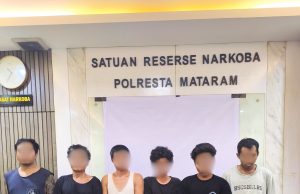 Diduga Konsumsi Shabu, 6 Orang Pria di Mataram Diamankan Polisi