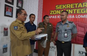 Proses Pungutan Suara di Dalam Lapas Lombok Barat Dipastikan Berjalan Lancar dan Aman
