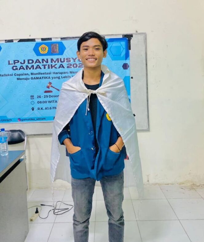 
					Rizki Maulana Resmi Terpilih Jadi Ketua Umum GAMATIKA UNRAM Periode 2025