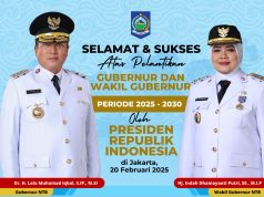 Gubernur dan Wakil Gubernur NTB Terpilih Akan Dilantik Esok Kamis