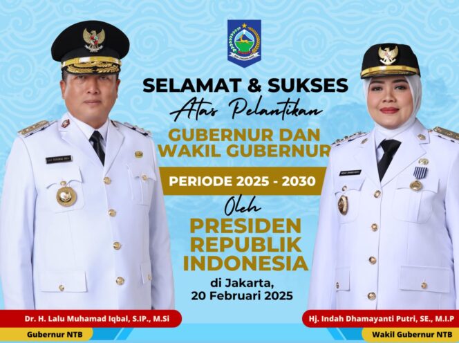 
					Gubernur dan Wakil Gubernur NTB Terpilih Akan Dilantik Esok Kamis