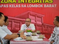 Kalapas Lombok Barat Gelar Rapat Interna, Bahas Peningkatan Kewaspadaan hingga Pelayanan