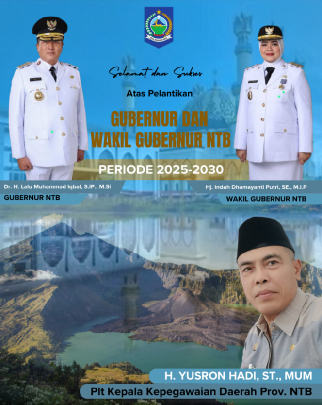
					Selamat dan Sukses Atas Pelantikan Gubernur dan Wakil Gubernur NTB