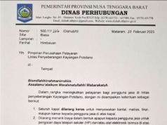 Dishub Larang Kapal Menyewakan Bantal, Matras, Tikar, Maupun Kamar Tidur kepada Penumpang