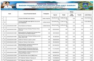 RINGKASAN APBD YANG DIKLASIFIKASIKAN MENURUT URUSAN PEMERINTAHAN DAERAH DAN ORGANISASI TAHUN ANGGARAN 2025