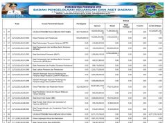 RINGKASAN APBD YANG DIKLASIFIKASIKAN MENURUT URUSAN PEMERINTAHAN DAERAH DAN ORGANISASI TAHUN ANGGARAN 2025