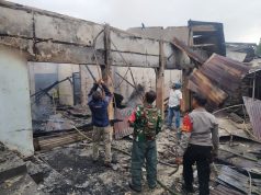 Enam Ruko di Narmada Ludes Terbakar, Polisi Gerak Cepat Lakukan Evakuasi