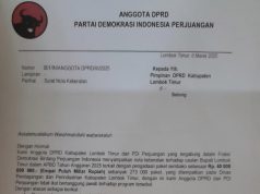 Anggota DPRD Lombok Timur dari PDIP Layangkan Surat Nota Keberatan Terkait Program Bansos RP 40 Miliar