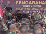 Kunker Perdana Danrem 162/WB Sapa Hangat Para Prajurit