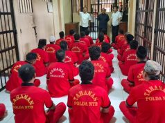 Dit Propam Polda NTB Gelar Tes Urine Mendadak, 88 Tahanan Dit Tahti Negatif Narkoba