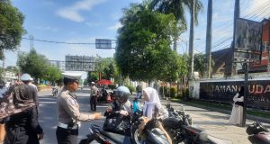 Sat PJR Polda NTB Tilang 151 Pengendara dalam Razia Pelanggaran Kasat Mata di Mataram