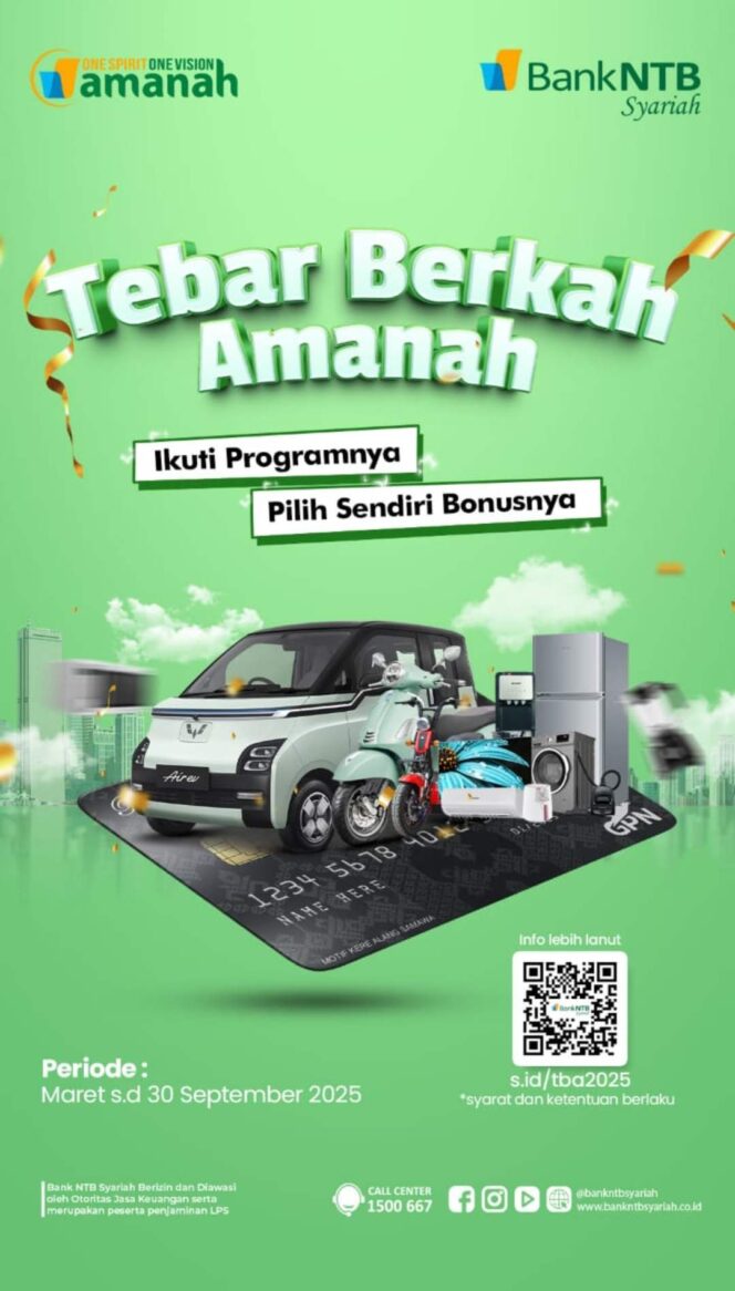 
					Bank NTB Syariah Luncurkan Program Tebar Berkah Amanah 2025