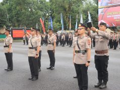 Kasat Narkoba dan 3 Kapolsek Jajaran Polres Lombok Tengah Laksanakan Serah Terima Jabatan
