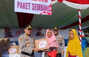 Polda NTB Salurkan 5.600 Paket Sembako Sambut Hari Bhayangkara ke-79