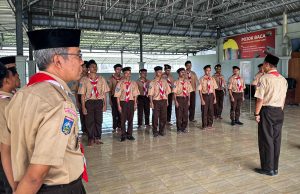 Persiapan Pembentukan Gugus Depan, Warga Binaan Lapas Lombok Barat Dilatih Dasar-Dasar Pramuka