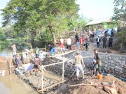 Danrem 162/WB: Satgas TMMD Kejar Target, Pengecoran Jembatan Kalabeso Dikebut