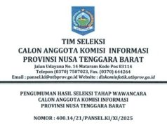 15 Peserta Calon Komisi Informasi NTB Lulus Tahap Seleksi Wawancara, Berikut Nama-namanya