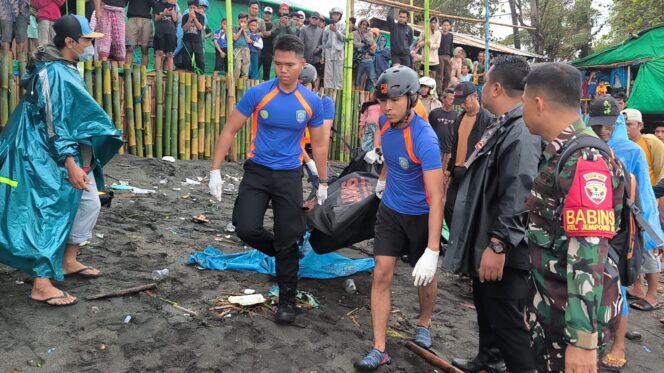 
					Tim SAR Gabungan Temukan Korban Terseret Arus Sungai Melau di Pantai Gading