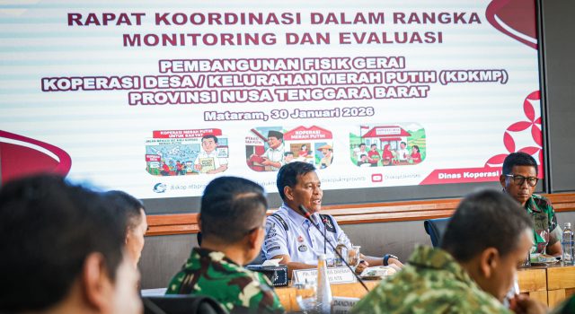 Pemprov NTB dan Korem 162/WB Percepat Pembangunan Gerai Koperasi Desa/Kelurahan Merah Putih