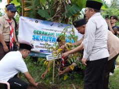Balai Besar POM Mataram dan Gerakan Pramuka Kwarcab Lombok Utara Tanam 2000 Bibit Pohon