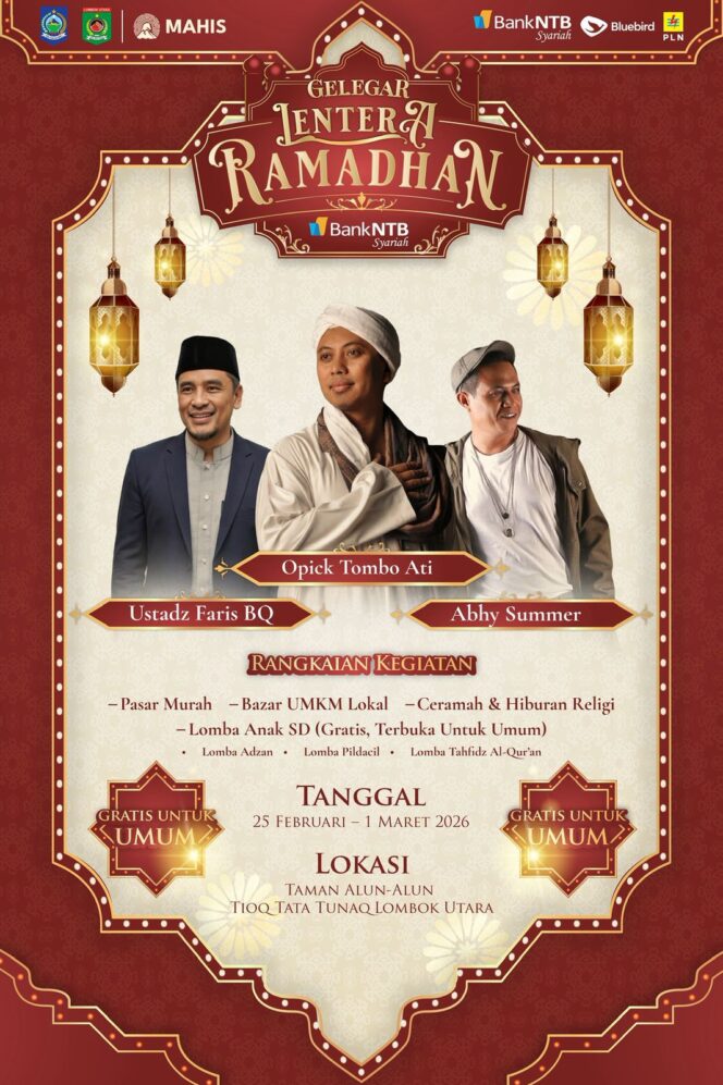 
					Perkuat UMKM dan Syiar Keagamaan, Pemprov NTB Gelar Gelegar Lentera Ramadan