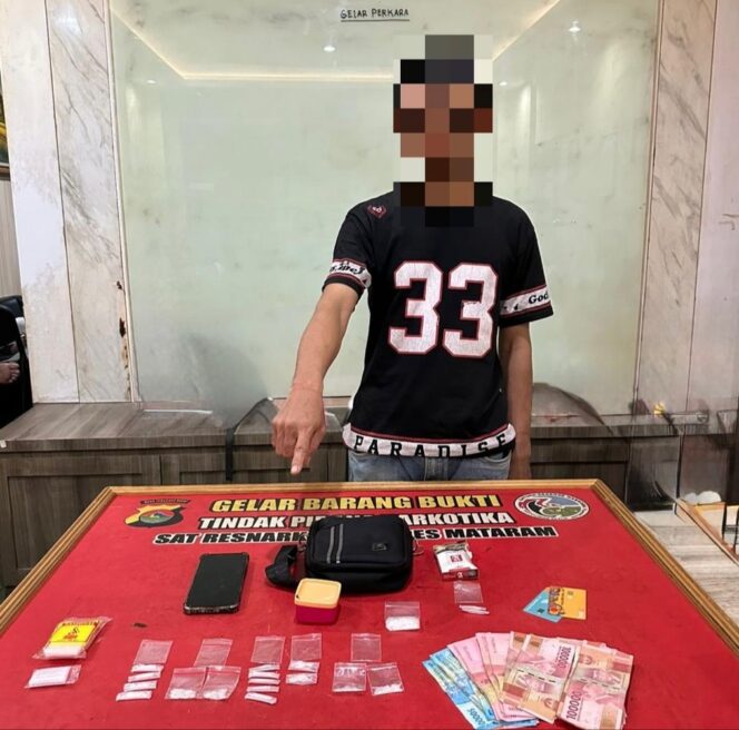 
					Polisi Kembali Tangkap Bandar Narkoba di Mataram, Shabu Seberat 16,99 Gram Berhasil Disita