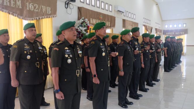 
					Danrem Rotasi Sejumlah Pejabat Utama Korem 162/Wira Bhakti