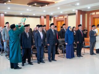 Pelantikan dan pengambilan sumpah/janji 35 pejabat fungsional Pemprov NTB. (Foto: Dok/ Ist) 