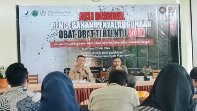 
					Balai Besar POM Mataram Bekali Mahasiswa UMMAT tentang Bahayanya Obat-obat Tertentu