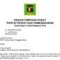 Screenshot surat pemberitahuan tentang pembatalan DPW PPP NTB periode 2026-2031.