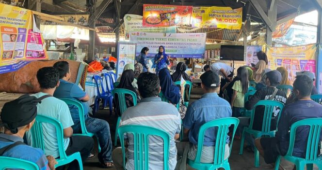
					Cegah Peredaran Produk Berbahaya, Komunitas Pasar Kota Raja Lotim Dibimbing Tentang Keamanan Pangan