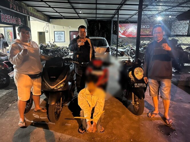 
					Polisi Tangkap Pencuri Motor Mahasiswa di Parkiran Kafe Sappa Mataram 