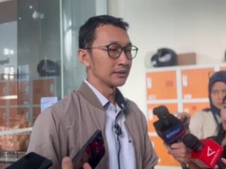 Juru Bicara Komisi Pemberantasan Korupsi (KPK), Budi Prasetyo saat diwawancarai wartawan di Kantor KPK. (Foto: Tangkapan layar)