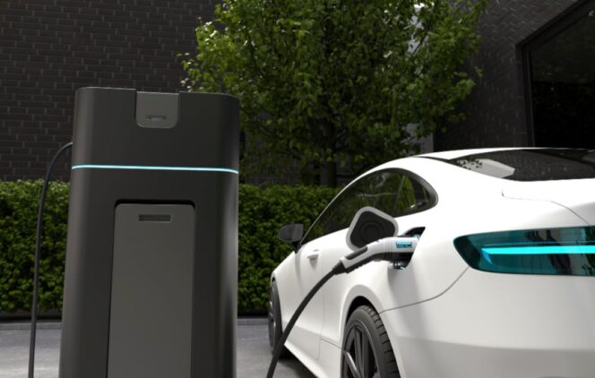 
					Ilustrasi mobil listrik. (Foto: Bacain.id) 